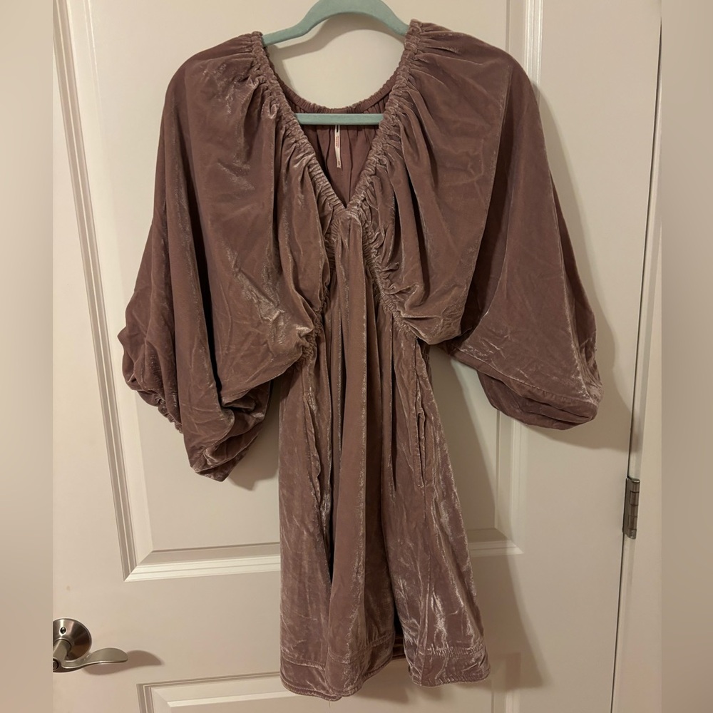 Free People Portia Velvet Minidress